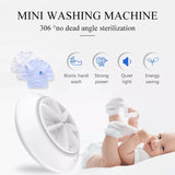 2 in 1 Portable Mini Ultrasonic Washing Machine